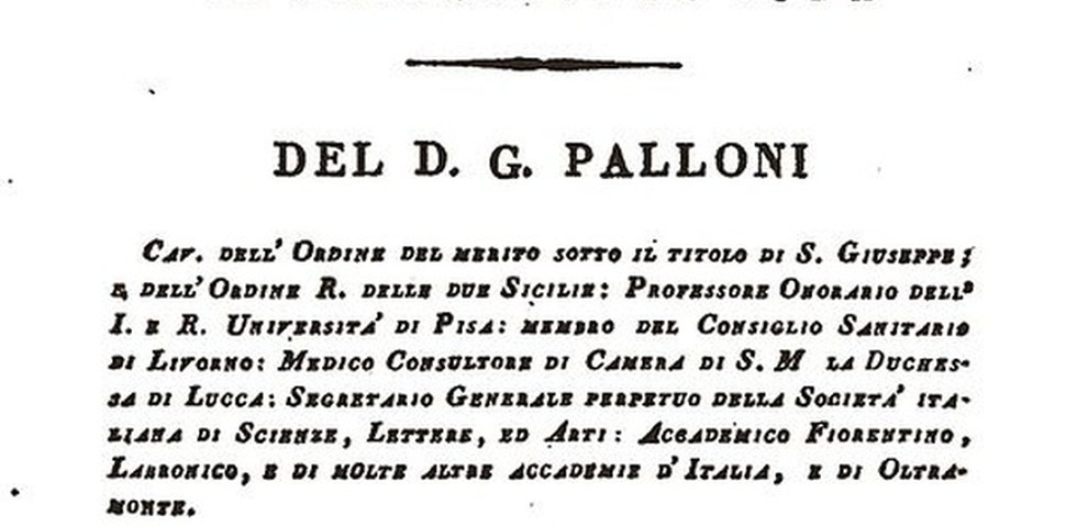 17 Febbraio muore Gaetano Palloni