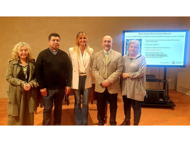 Al via la raccolta fondi per il restauro della tela del '600 nella chiesa di Moncioni