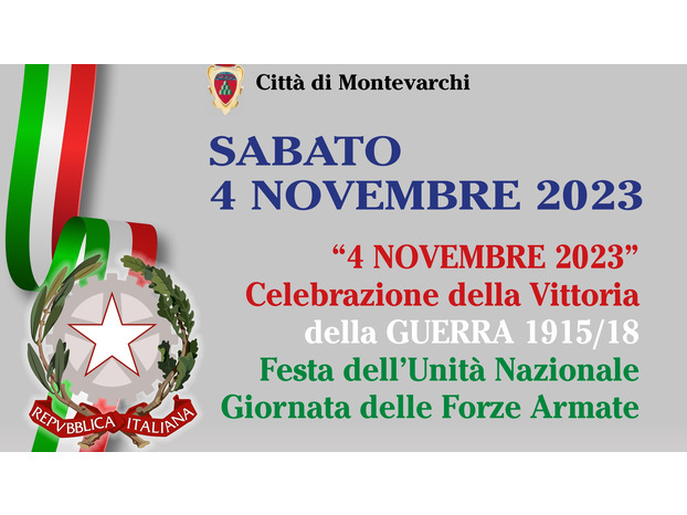 4 novembre 2023 - Giornata dell'Unità nazionale e delle Forze armate